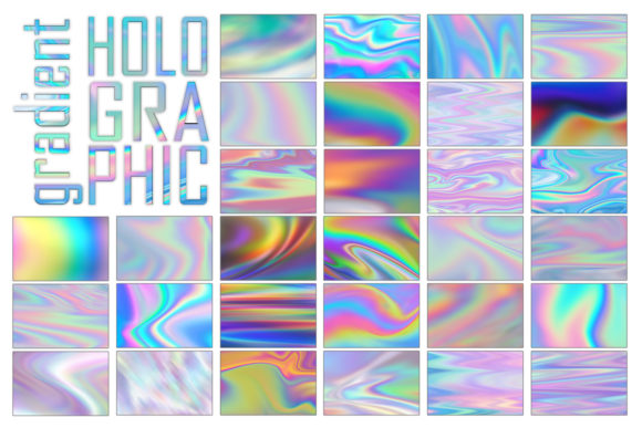 30 Holographic Gradients for Modern Design