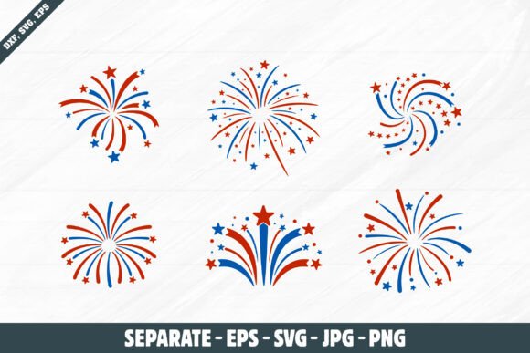 4th of July Fireworks Vectors: Instant Festive Graphics