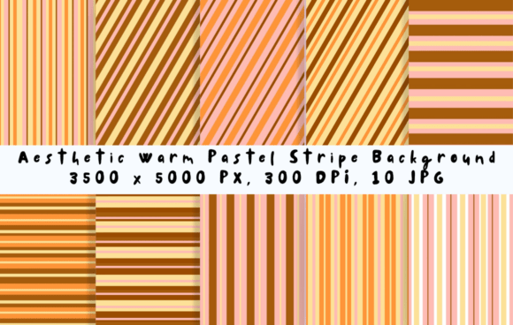 Aesthetic Warm Pastel Stripe Background: Cozy Design Texture