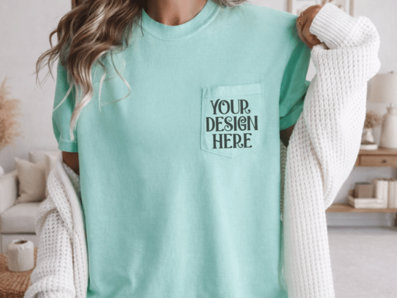 Comfort Colors 6030 Pocket Shirt Mockup: Bring Your Designs to Life