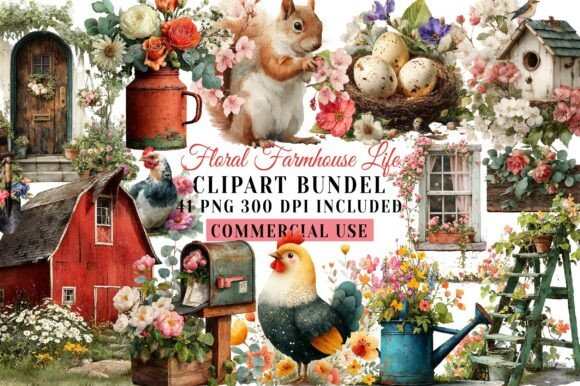 Floral Farmhouse Life Sublimation Bundle