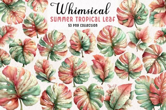 Whimsical Summer Tropical Leaf Clipart: A Designer's Guide