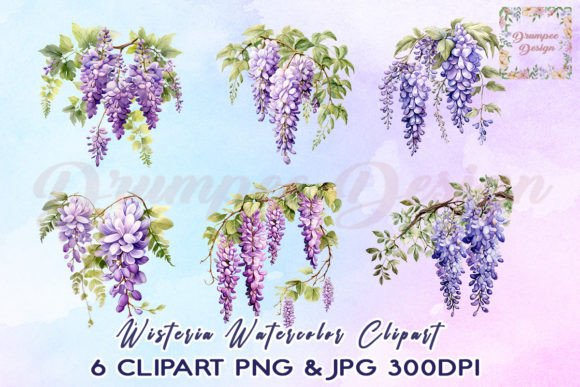 Wisteria Watercolor Clipart: A Designer's Guide to Botanical Beauty